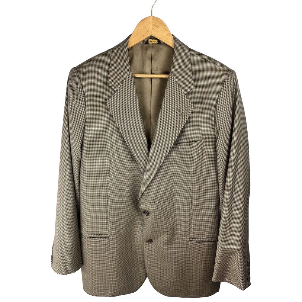 Walter Morton Mens 40 Brown Herringbone Wool/Silk Tweed Jacket Vintage Blazer